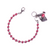 Petite Everyday Bracelet in "Magenta" - Antique Silver