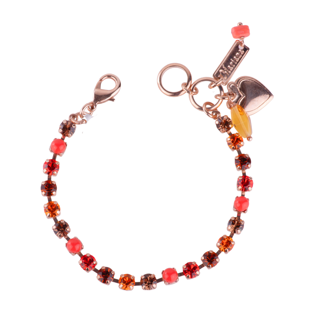 Petite Everyday Bracelet in "Pumpkin Spice" - Rose Gold