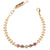 Petite Everyday Bracelet with Spinal Chain in "Parasol" - Yellow Gold
