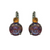 Extra Luxurious Double Stone Leverback Earrings in "Bougainvillea" *Custom*