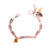 Inspirational Square Stone Bracelet in "Astral Pink" - Rose Gold