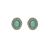 Large Oval Halo Post Earrings in ''Mythical Dusk" *Custom*
