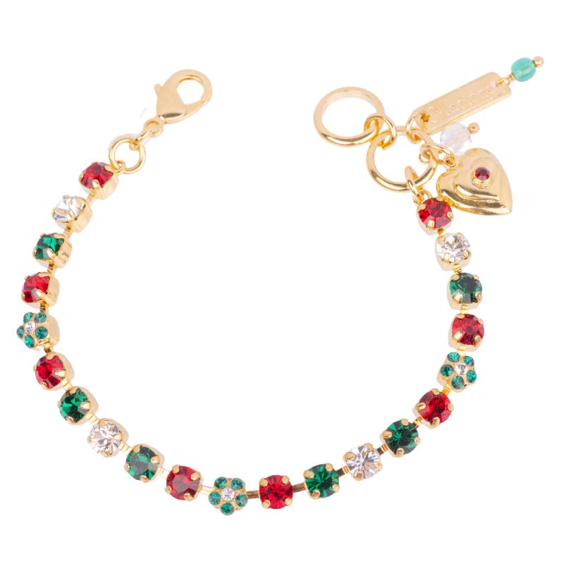 Petite Flower Bracelet in "Holly" *Custom*