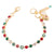 Petite Flower Bracelet in "Holly" *Custom*