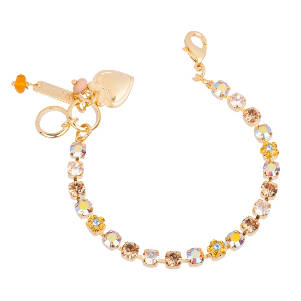 Small Flower Bracelet in "Bourbon & Brass" *Custom*