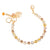 Small Flower Bracelet in "Bourbon & Brass" *Custom*