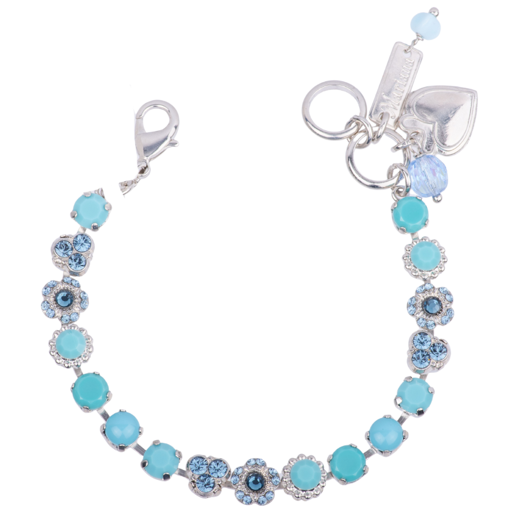 Small Blossom Bracelet in "Crystal Blue" *Custom*