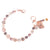 Small Heart and Flower Bracelet in "Champagne Kisses" *Custom*
