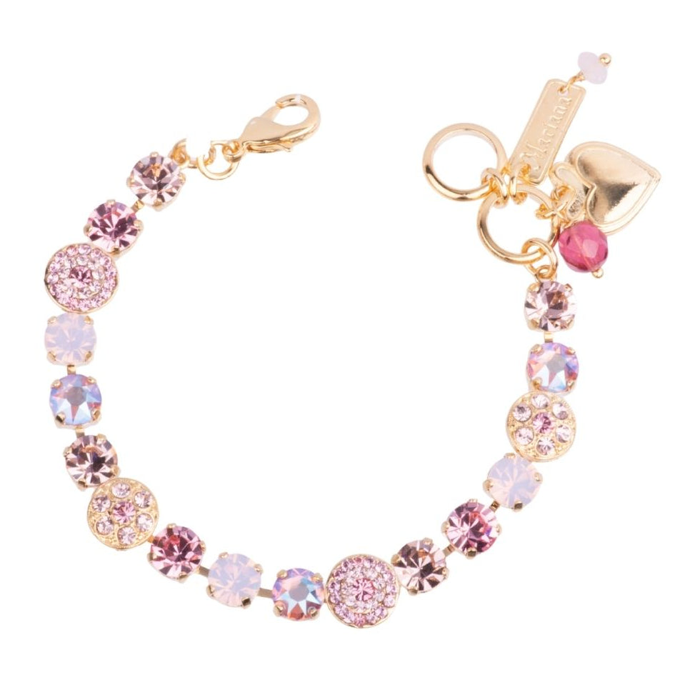 Medium Pave Bracelet in "Flamingo" *Custom*