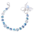 Medium Buttercup Bracelet in "Bay Blue" - Rhodium
