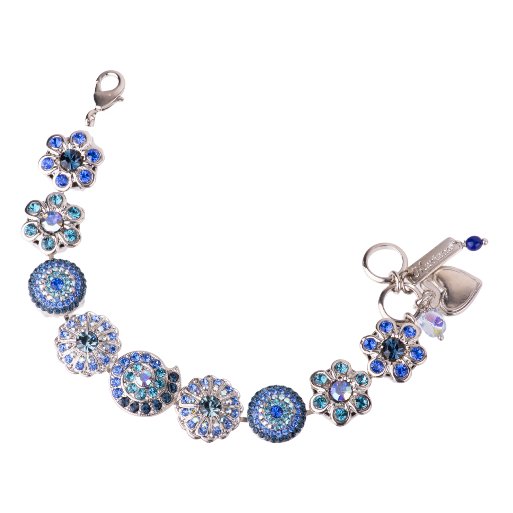 Extra Luxurious Shell and Flower Bracelet in "Countdown Gown" *Custom*