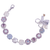 Large Rosette Bracelet in "Cake Batter" - Rhodium