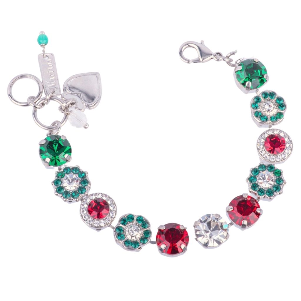 Large Rosette Bracelet in "Holly" *Custom*