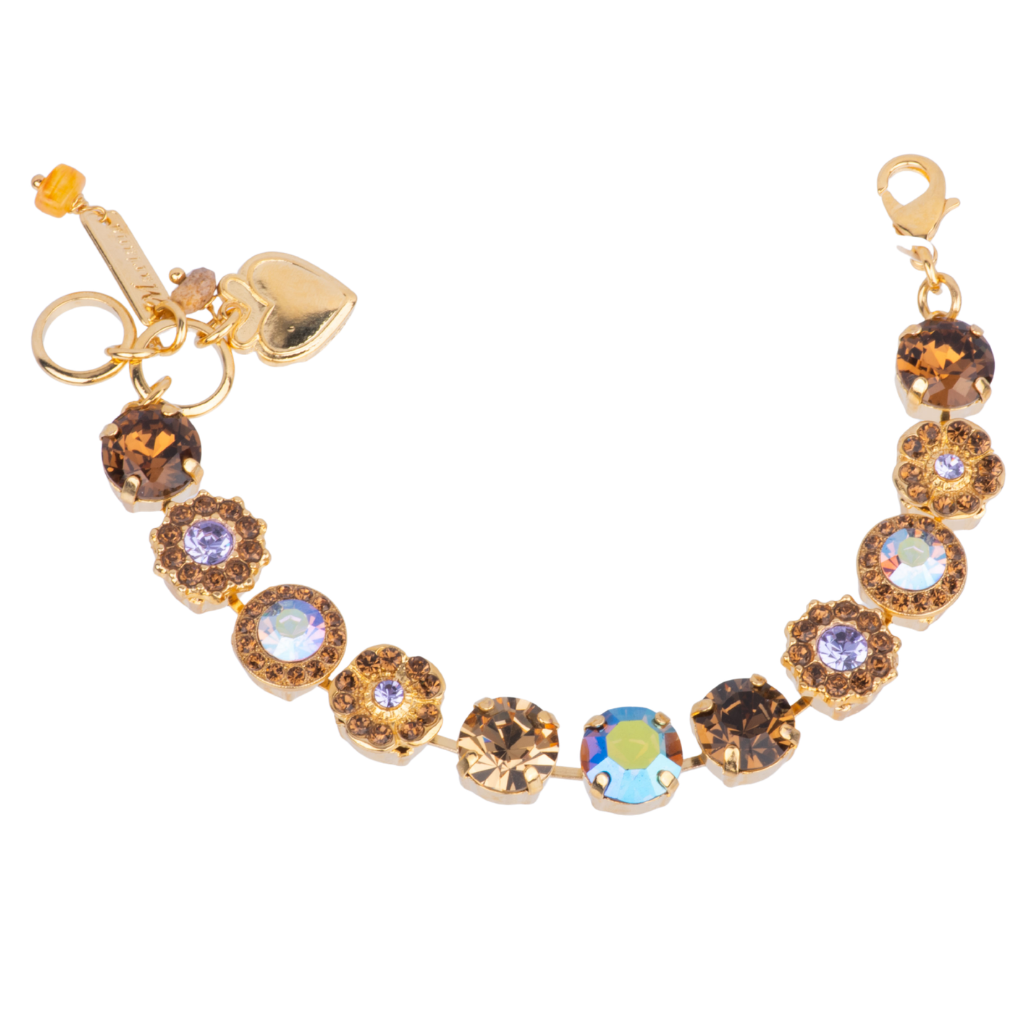 Large Rosette Rivoli Bracelet in "Cello Solo" *Custom*