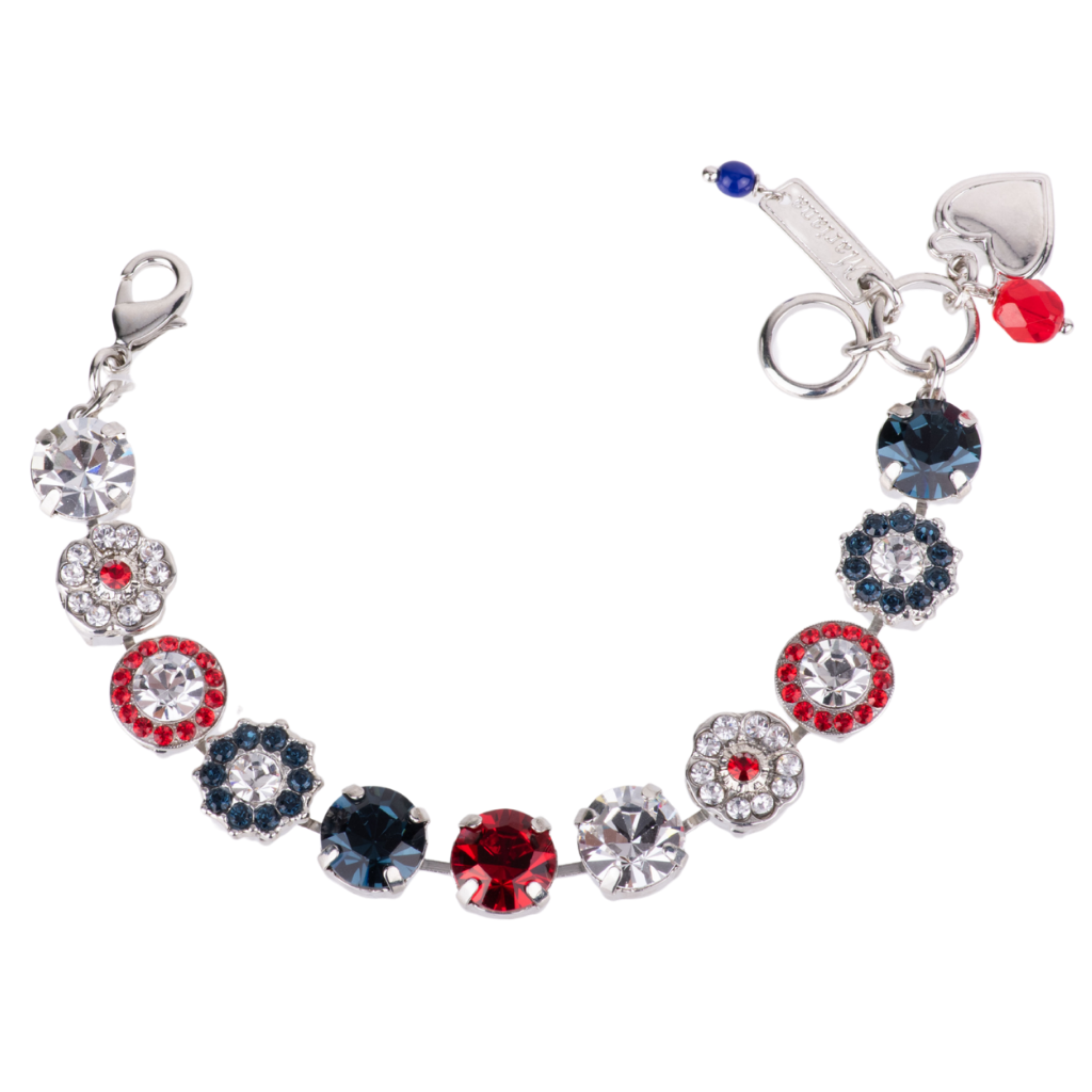 Large Rosette Bracelet in "Americana" *Custom*
