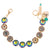 Large Rosette Rivoli Bracelet in "Twilight Serenade" *Custom*