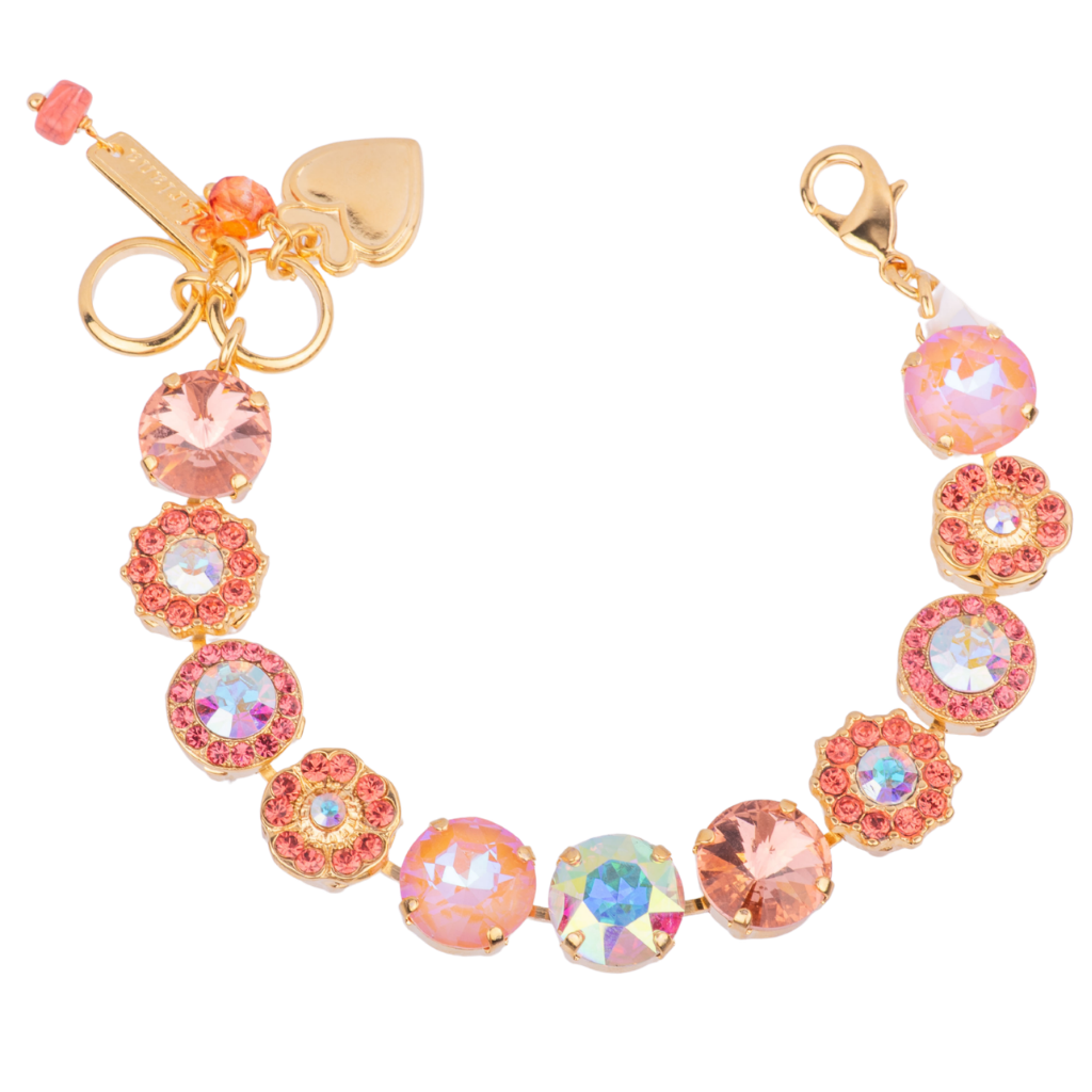 Large Rosette Rivoli Bracelet in "Sunset Drive-In" *Custom*