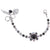 Small Bracelet with Large Oval Halo in "Obsidian Shores" *Custom*