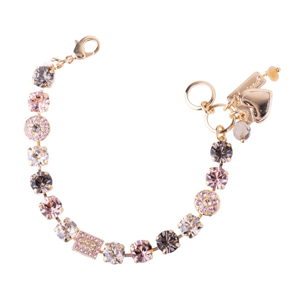 Medium Cluster and Pavé Bracelet in "Champagne Kisses" *Custom*