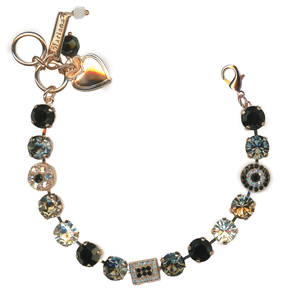 Medium Cluster and Pavé Bracelet in "Obsidian Shores" *Custom*