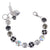 Large Pansy Element Bracelet in "Obsidian Shores" *Custom*