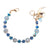 Medium Blossom Bracelet in "Bay Blue" - Yellow Gold