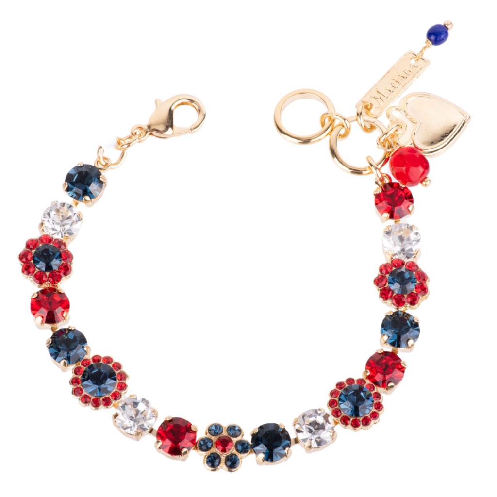 Medium Blossom Bracelet in "Americana" *Custom*