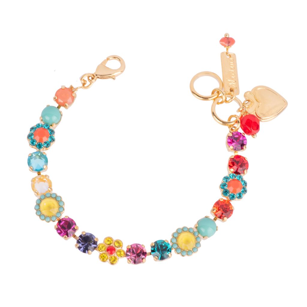 Medium Blossom Bracelet in "Poppy" - Yellow Gold