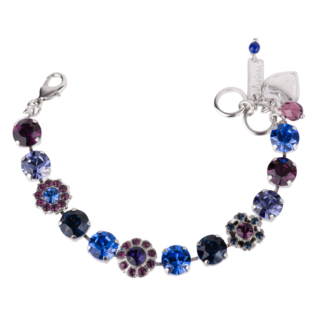 Large Floret Bracelet in "Happy Hour" - Rhodium
