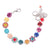 Large Floret Bracelet in "Poppy" - Rhodium