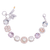 Extra Luxurious Cluster Bracelet in "Pearl Compact" - Rhodium