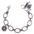 Chain Link Guardian Angel Bracelet in "Vineyard Veranda" - Antique Silver