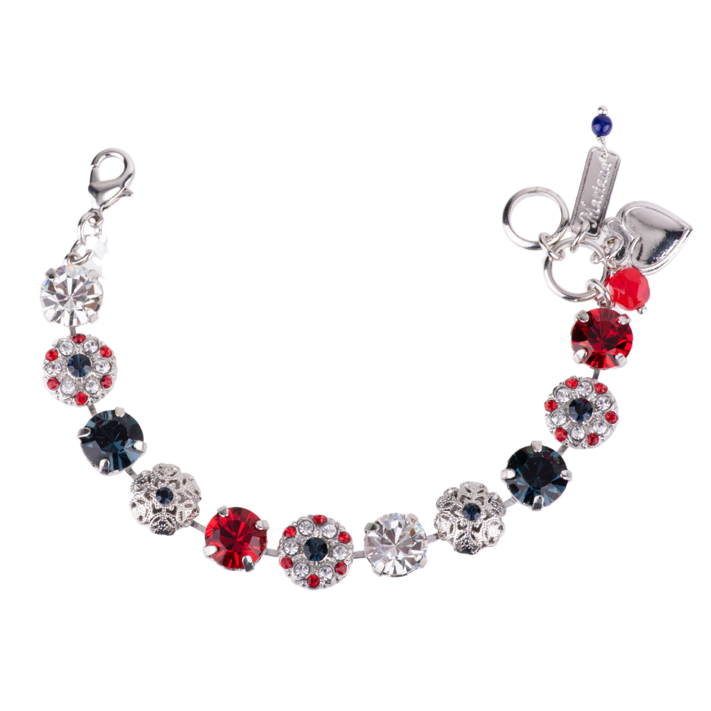 Large Embellished Bracelet in "Americana" *Custom*