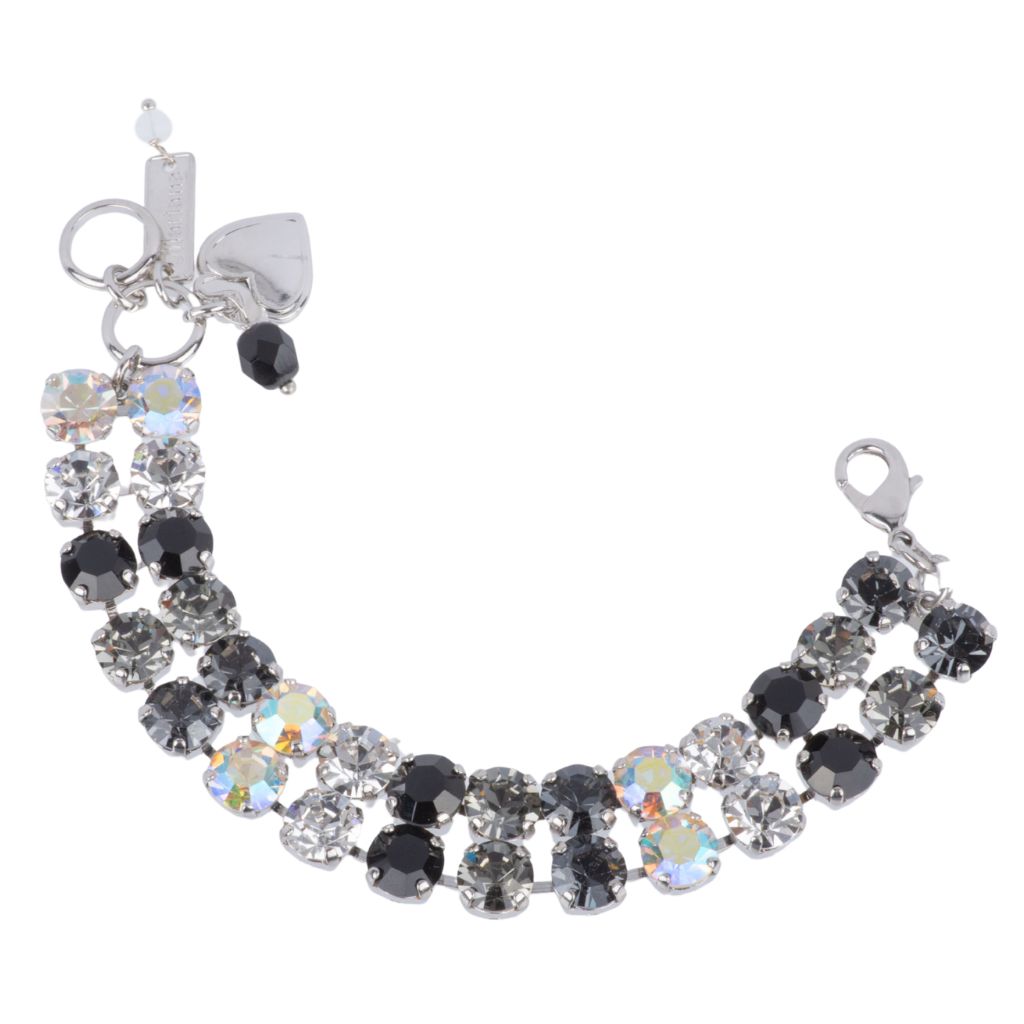 Medium Double Row Bracelet in "Obsidian Shores" *Custom*