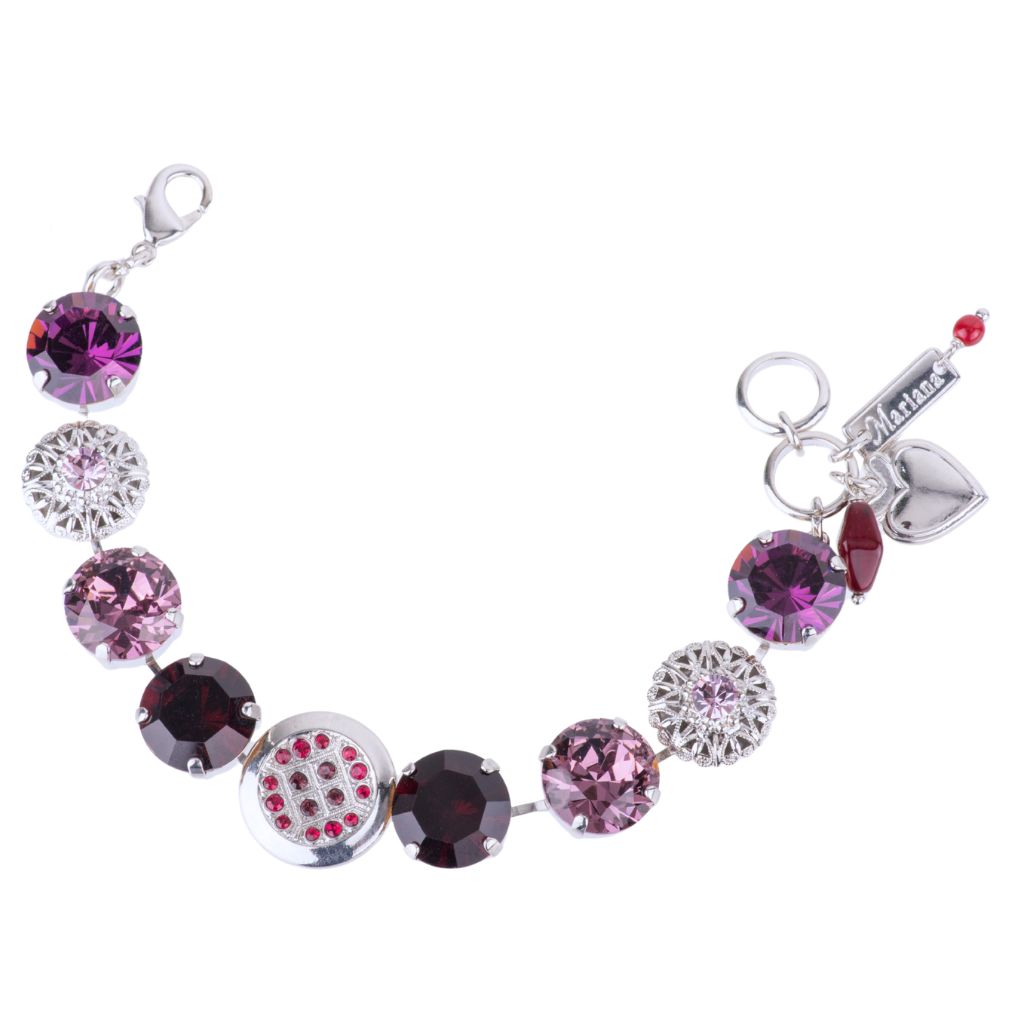 Extra Luxurious Filigree Bracelet in "Cranberry Crush" *Custom*