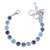 Medium Everyday Bracelet in "Lavender Fields" - Rhodium