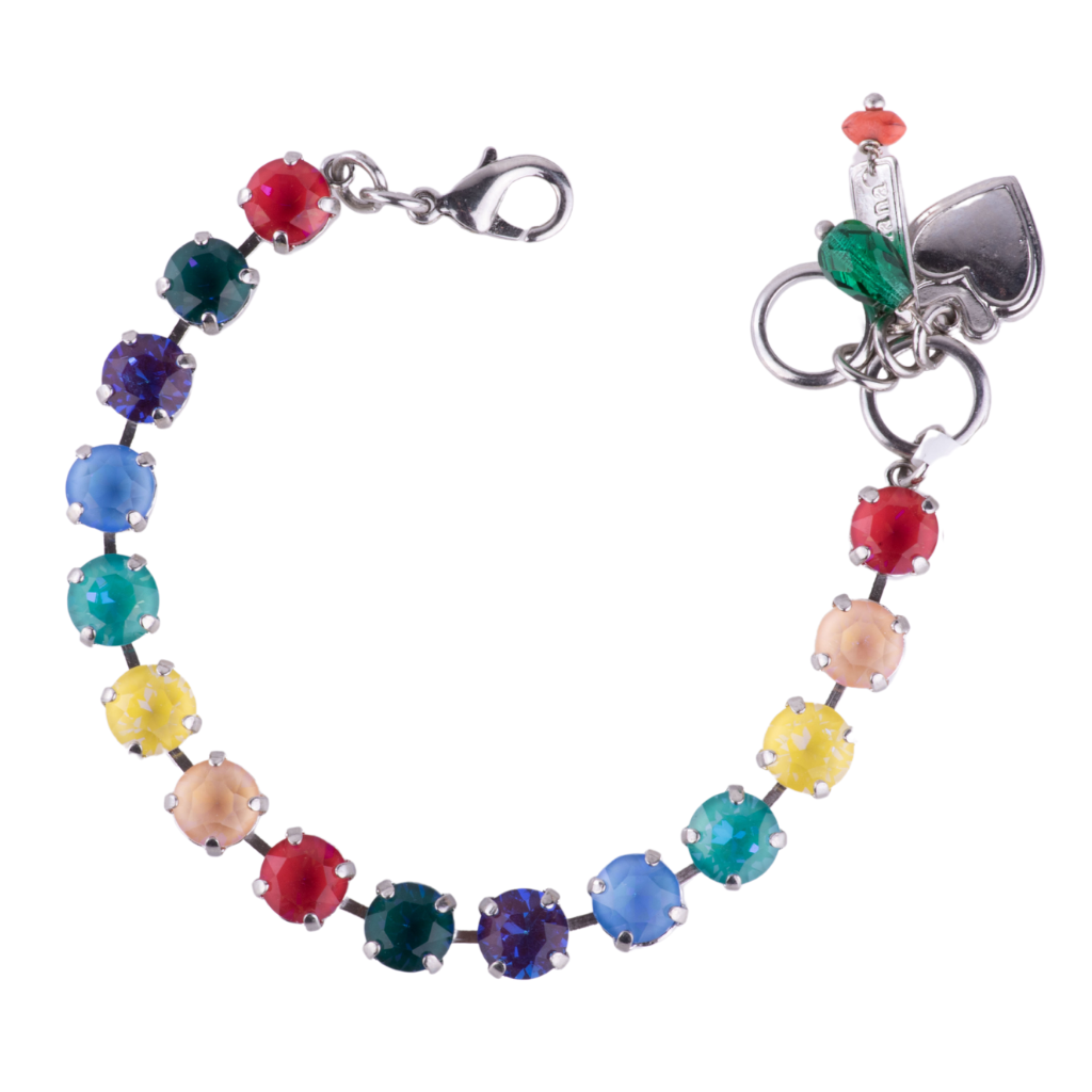 Medium Everyday Bracelet in "Candy" - Rhodium