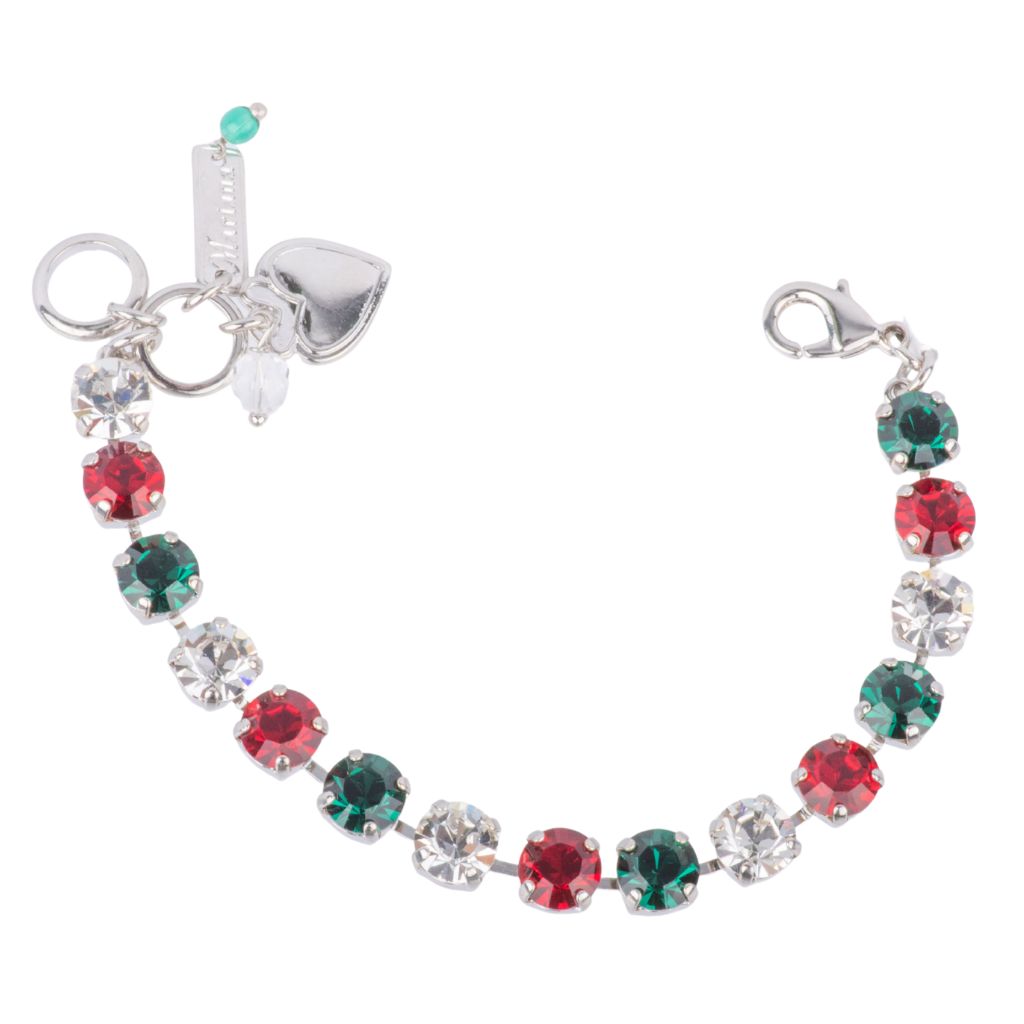 Medium Everyday Bracelet in "Holly" - Rhodium