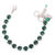 Medium Everyday Bracelet in "Emerald" - Rhodium