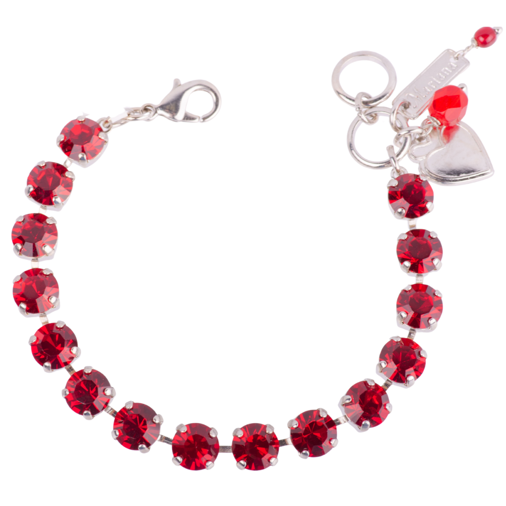 Medium Everyday Bracelet in "Siam" - Rhodium