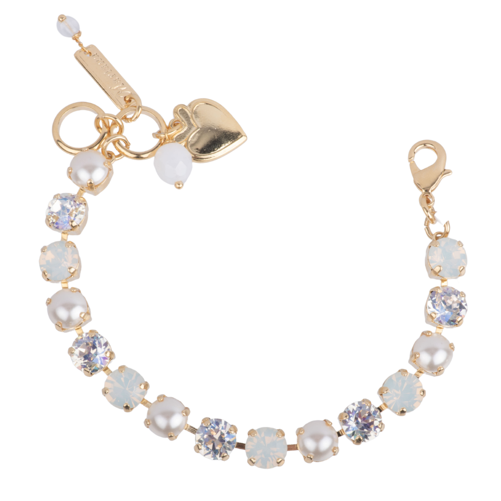 Medium Everyday Bracelet in "Ivory" - Yellow Gold