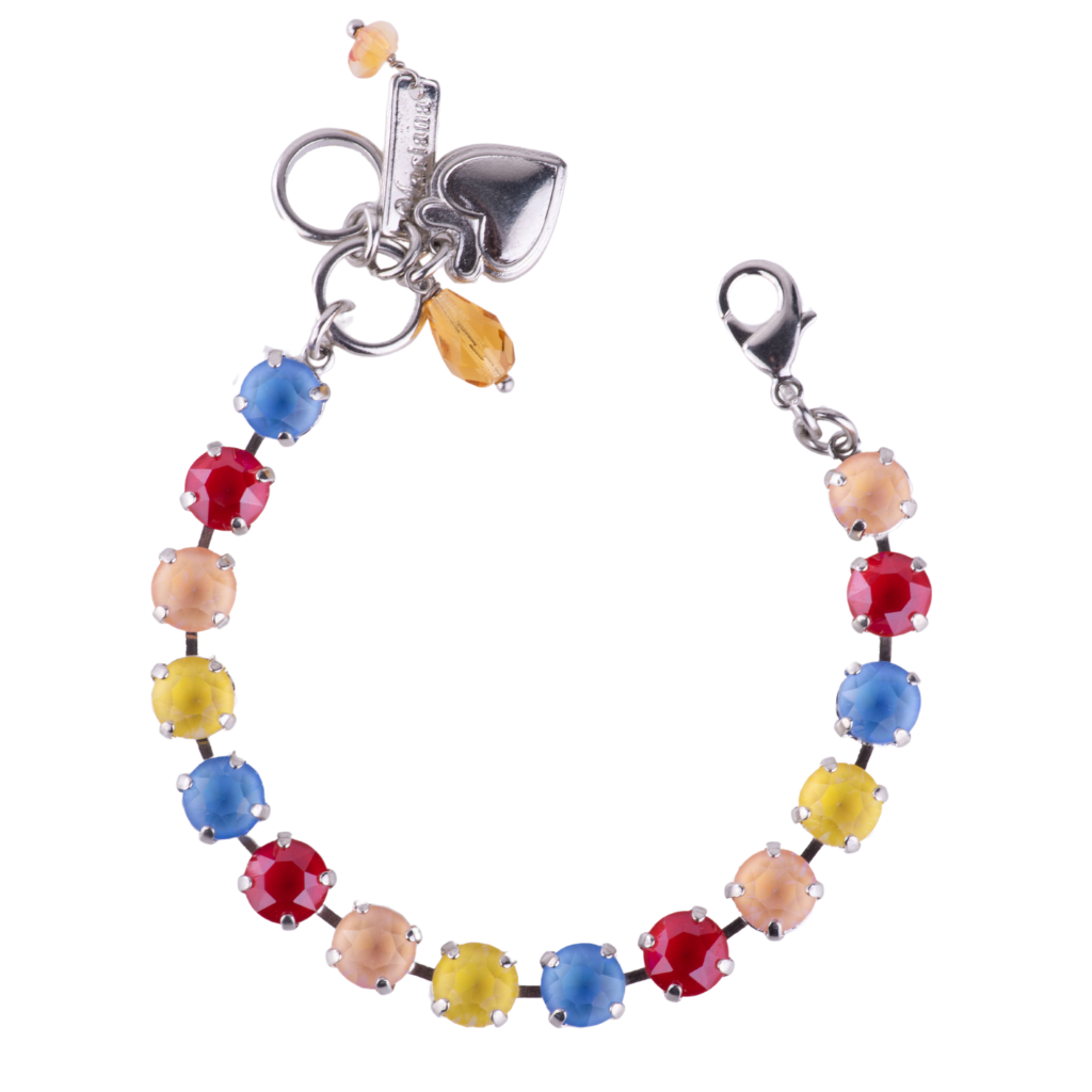 Medium Everyday Bracelet "Ocean Sunset" - Rhodium