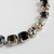 Medium Everyday Bracelet in "Obsidian Shores" - Rhodium