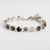 Medium Everyday Bracelet in "Obsidian Shores" - Rhodium