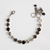 Medium Everyday Bracelet in "Obsidian Shores" - Rhodium