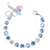 Medium Everyday Bracelet "Bay Blue" - Rhodium