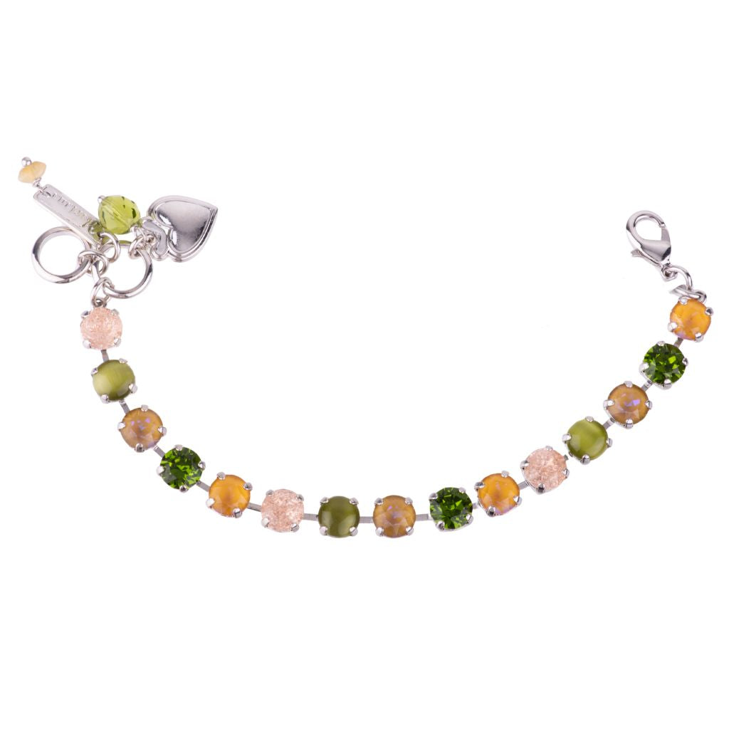 Medium Everyday Bracelet in "Olive Garnish" - Yellow Gold