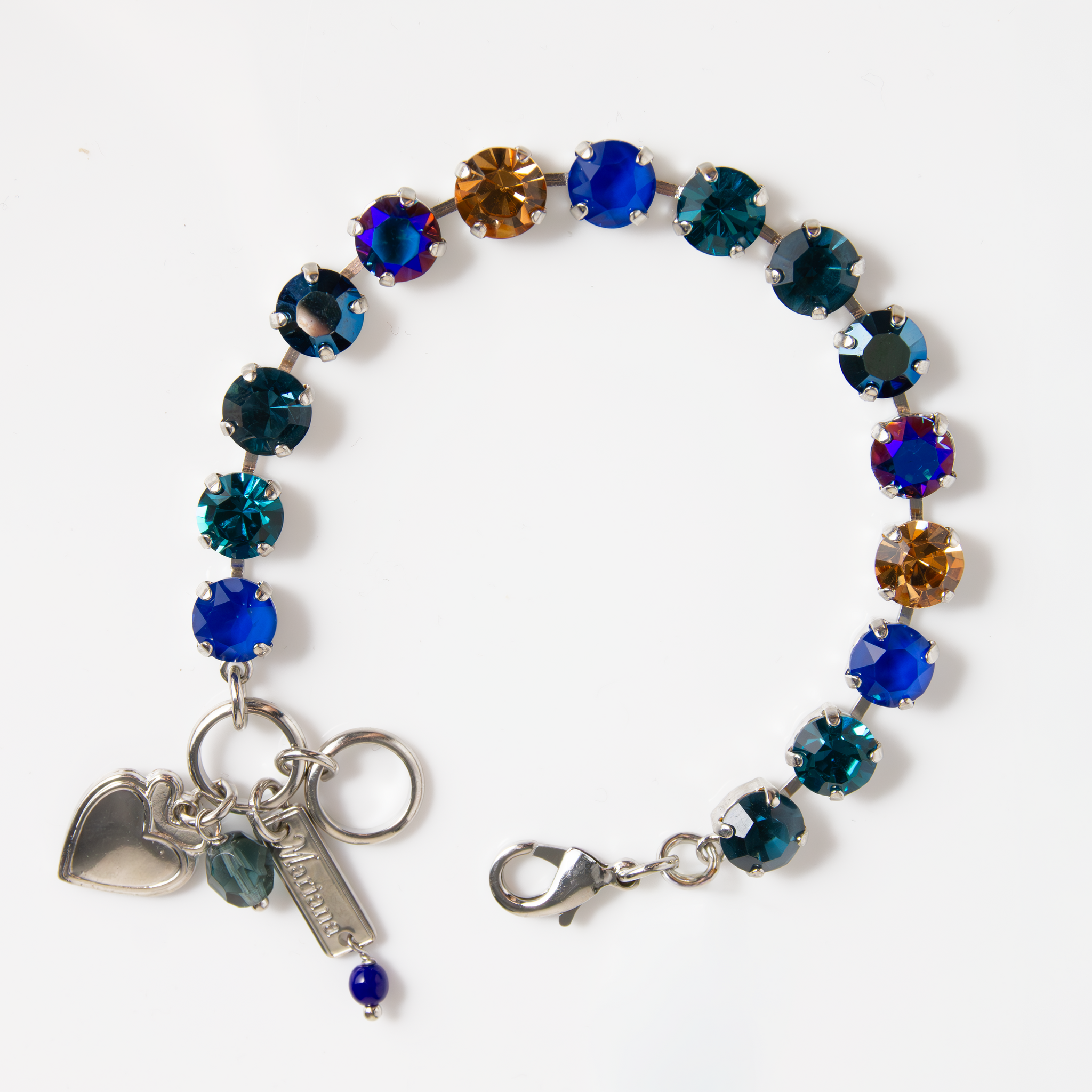 Medium Everyday Bracelet in "Indigo Hour" - Rhodium