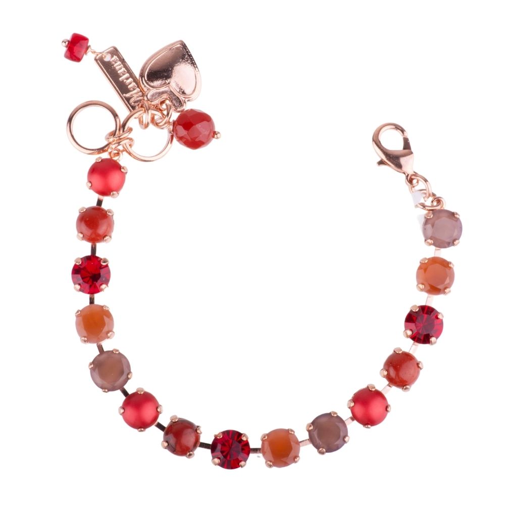 Medium Mineral Everyday Bracelet "Bonfire" - Rose Gold