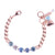 Medium Five Stone Chain Bracelet in "Bay Blue" *Custom*